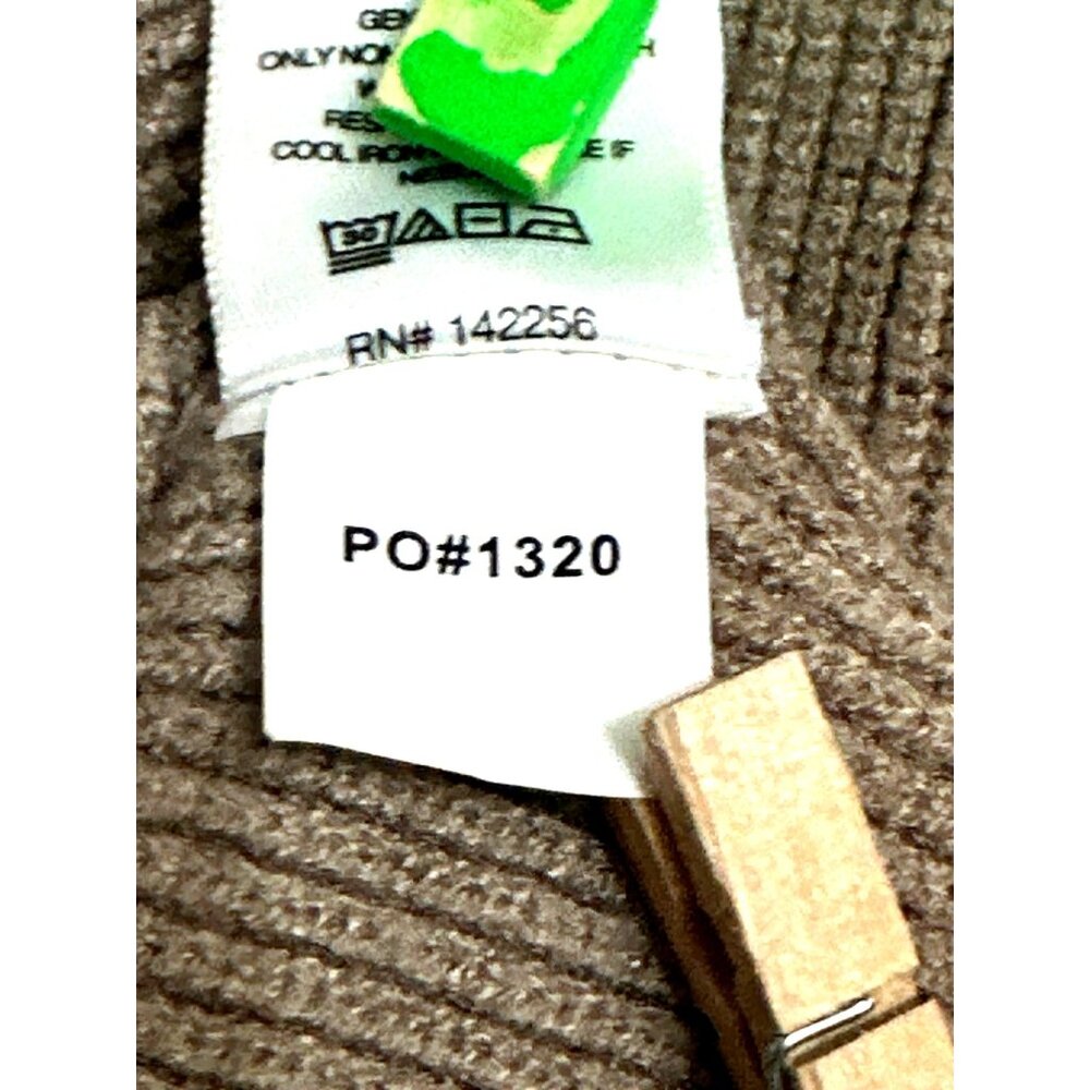 Figs Size Medium Tan Brown Ribbed Pocket Sweater Minimalist City Casual Style - Picture 11 of 12